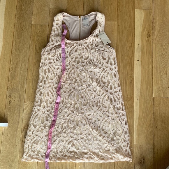 Ali Ro beige dress lace overlay - Picture 6 of 7